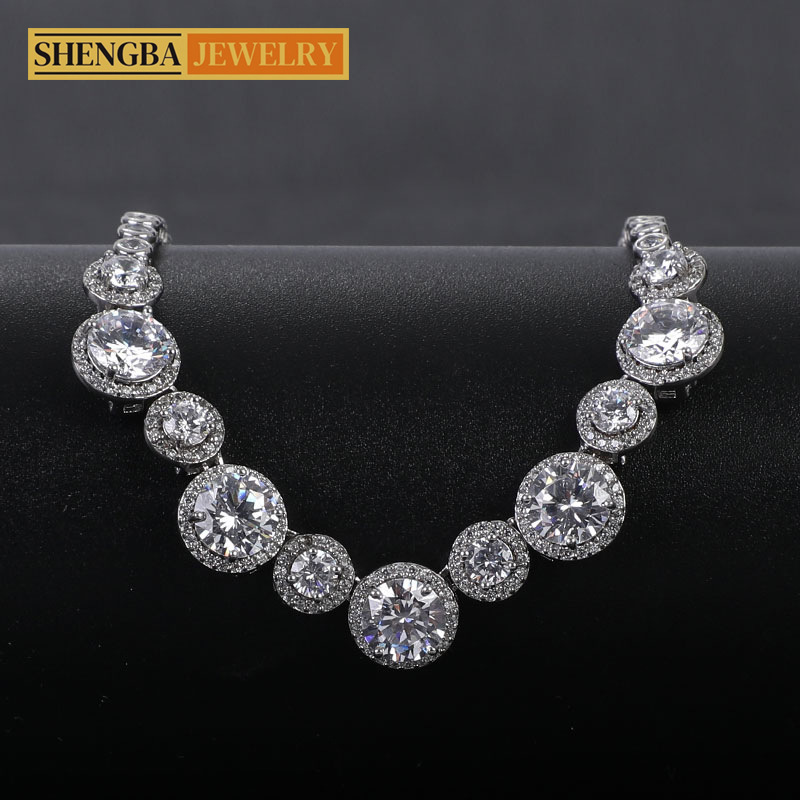 Luxury Jewelry Designer Jewelry 2025 Cross-border Hot Sale 925 Silver Moissanite Chain Necklace Moissanite Full Inlay 13mm Trendy Brand Accessories