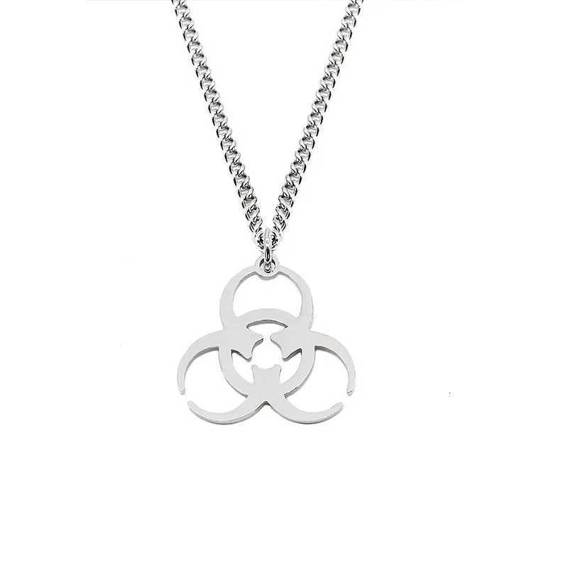 Attention! Radiation Pendants Necklace Stainless Steel Chains Physics Scientist Movie Jewelry Gift for Friends W250712