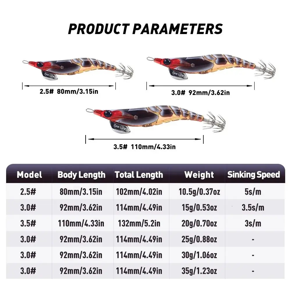 Kingdom Egi Squid Bait Artificial Jigging Lures Slow Sinking Hooks Sea Fishing Octopus Cuttlefish Luminous 250708