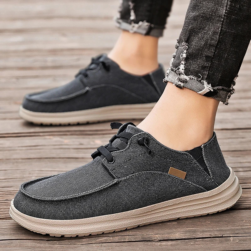 Arrival Mens Casual Shoes Plus Size 50 Breathable Lightweight Canvas Shoes Foe Men Comfort Non-Slip Flat Shoes Men Loafers 250708