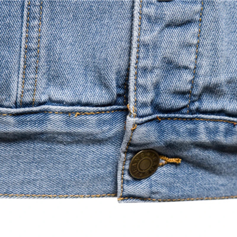 Cotton Denim Jacket Men Casual Solid Color Lapel Single Breasted Jeans Jacket Men Autumn Slim Fit Quality Mens Jackets 250710