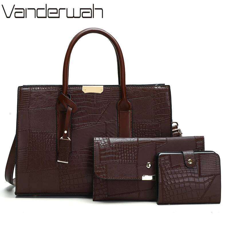 Large Capacity Shopping Bag for Daily Commuting Hand Shoulder Bags Splicing Pu Leather Handbags Caual Tote New Sac