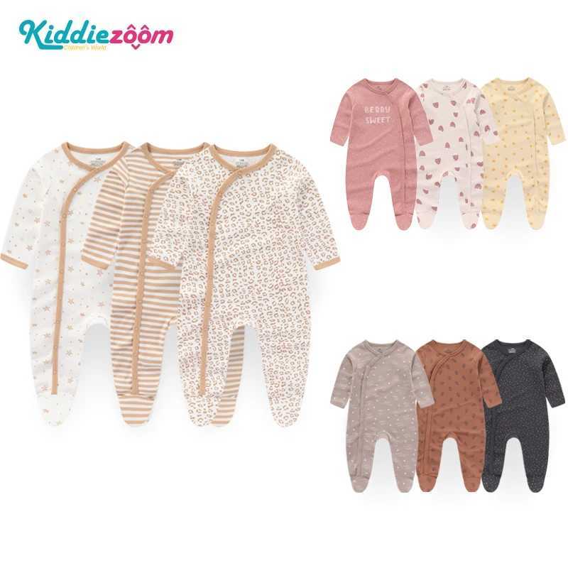 3PCS/Set Autumn Unisex Baby Rompers Cotton Soft Newborn Boy Girl Jumpsuit 2023 Infant Winter Clothes Z250712