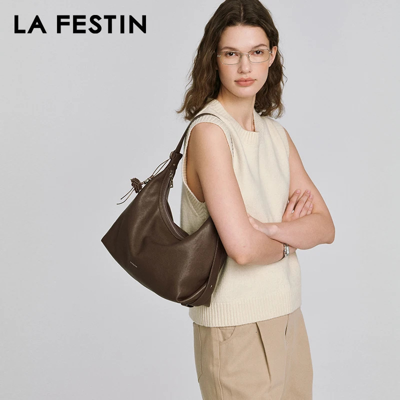 LA FESTIN Original Handbag Women 2025 Trend Shoulder Crossbody Bag Large Tote Bags Casual Package 250703