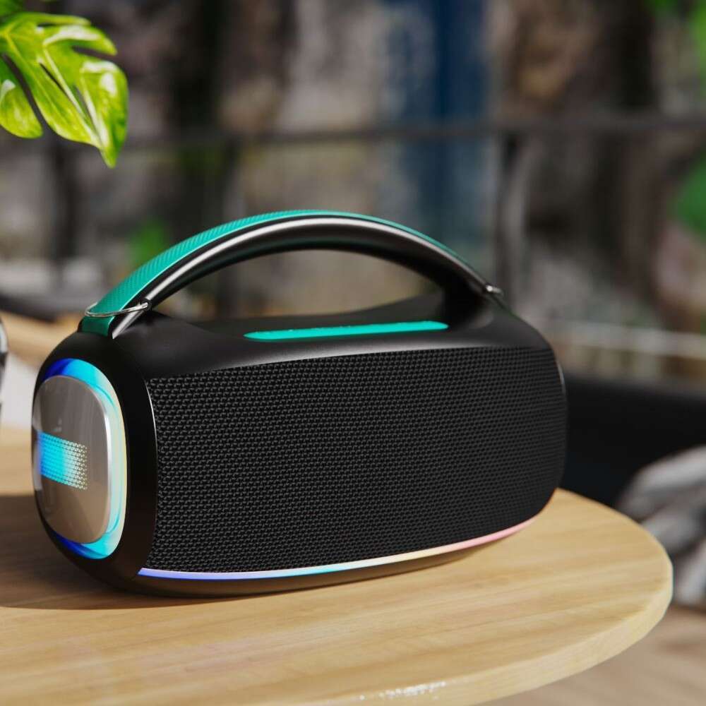 Designer Famous Brand New Private Model W High Power Bluetooth Portable Handheld RGB Color Light Outdoor Subwoofer Speaker