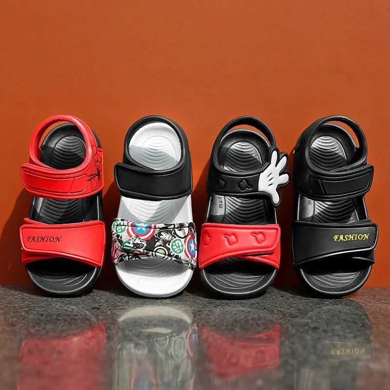 Child Sports Beach Sandals Boy Sandals Outdoor Casual Sandals Parent-child Baby Play Flat Bottom Breathable New Summer Kid Shoes R250712