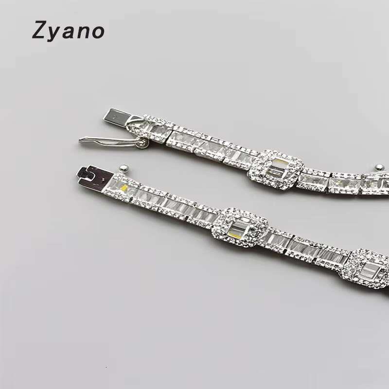 Mens Hip-hop Icy Shine Necklace | Gold-Plated Cubic Zirconia Tennis Chain | Butterfly-Shaped Brass Cuban Chain