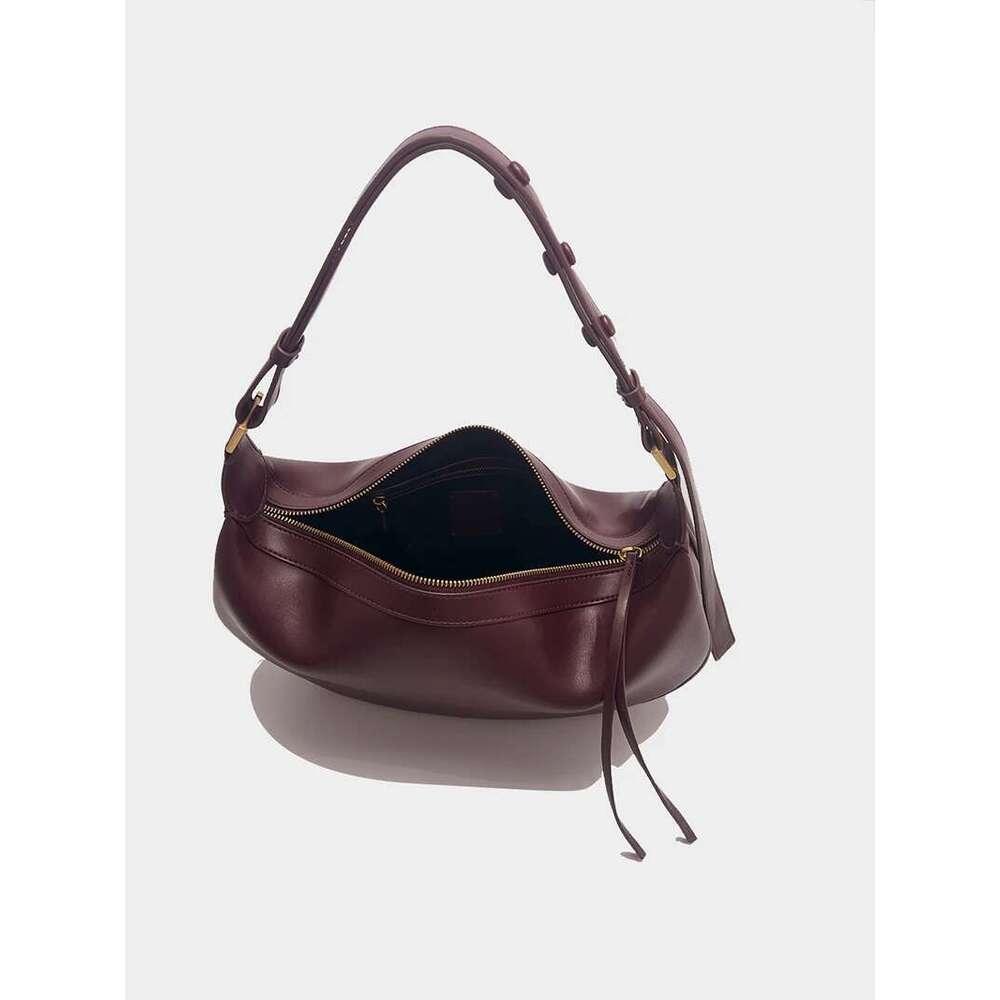 New Crescent Armpit Bag for Women Large Capacity Shoulder PU Leather Crossbody Bags Trendy Purs Dumpling