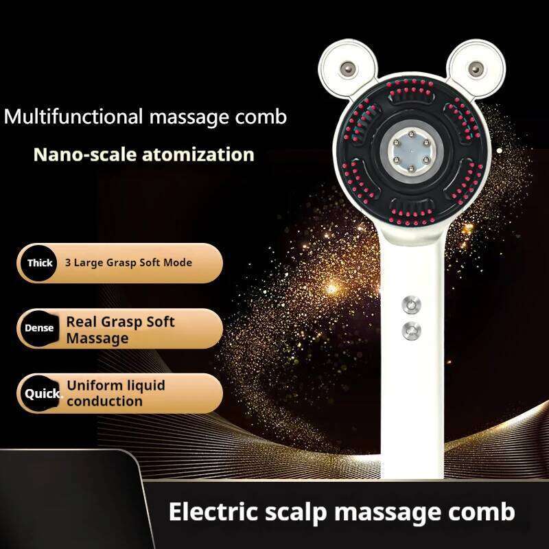 2025 Electric Scalp Massager Brush for Hair Growth Oil Applicator Massage Comb Red Blue Light Devices