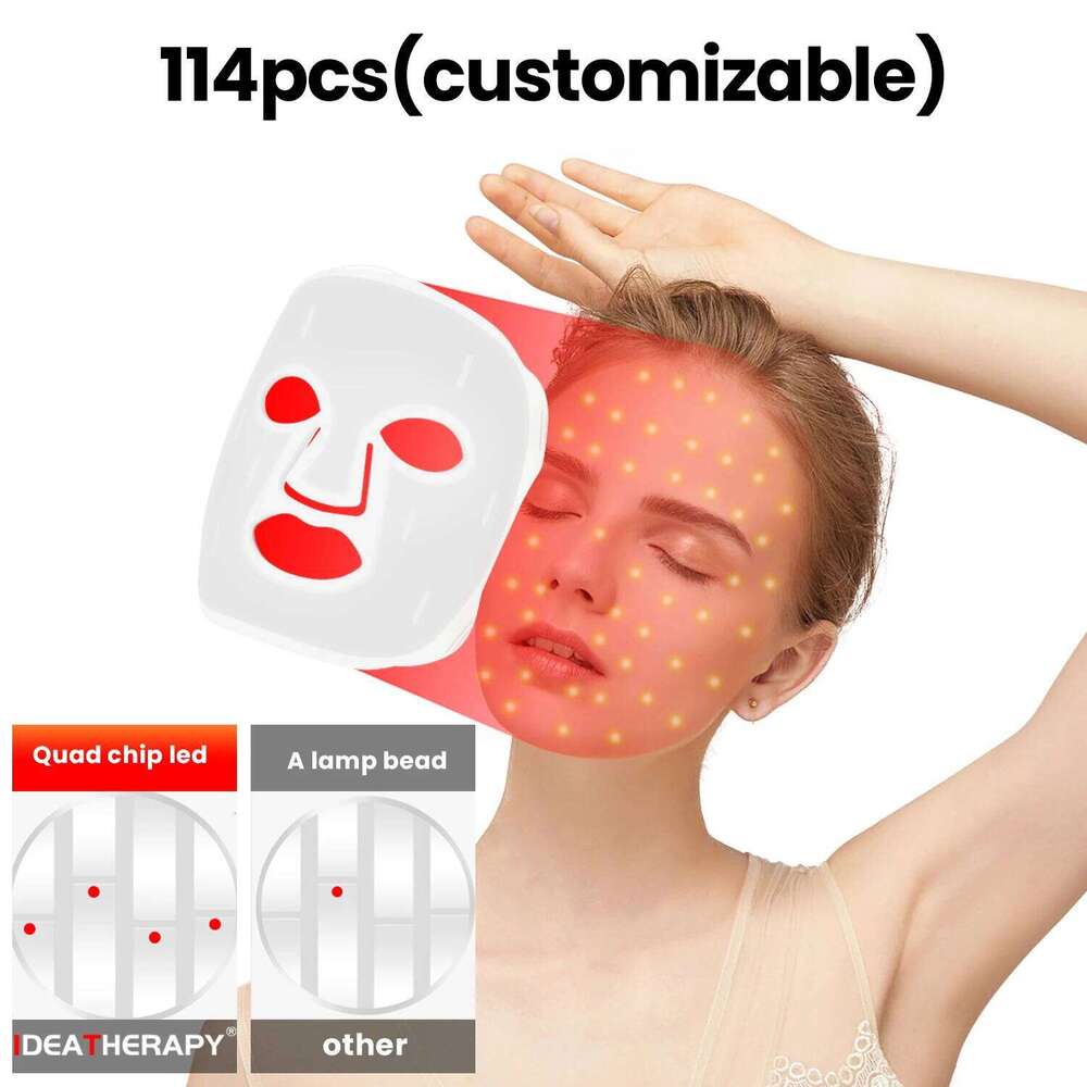 630Nm,460Nm,520Nm,850Nm Near Infrared Red Face Light Skin Led Therapy Mask