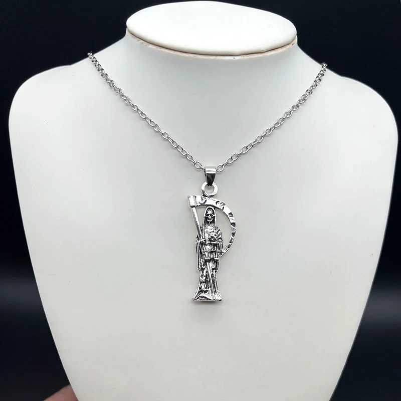 Skeleton Grim Reaper Necklace Angel of Death Alternative Jewelry Handmade Necklace Halloween Jewelry Gothic Jewelry Gift W250712