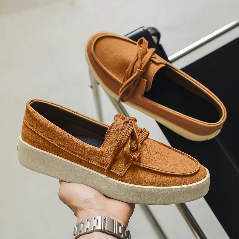 XPAY casual trendy and niche Doudou shoes and loafers 250708