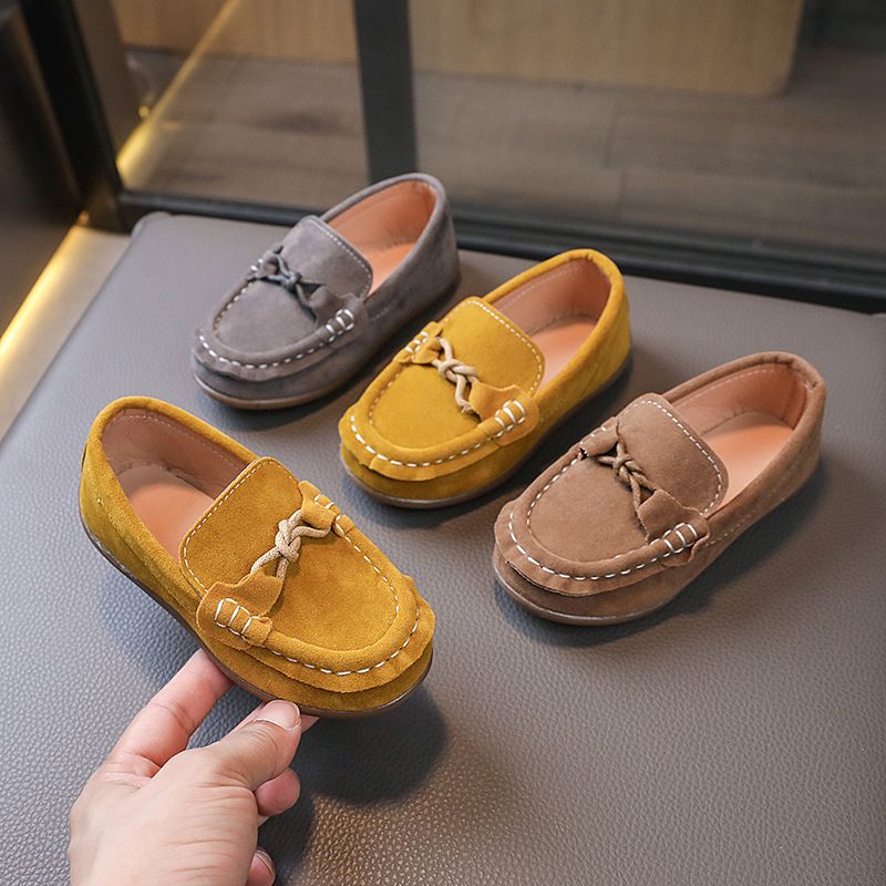 Children Loafers Shoes Boys Girls Casual Shoes Soft Comfortable Kids Suede Loafers Toddler Flats Casual Boat Shoes Size US6c-US2y 000186