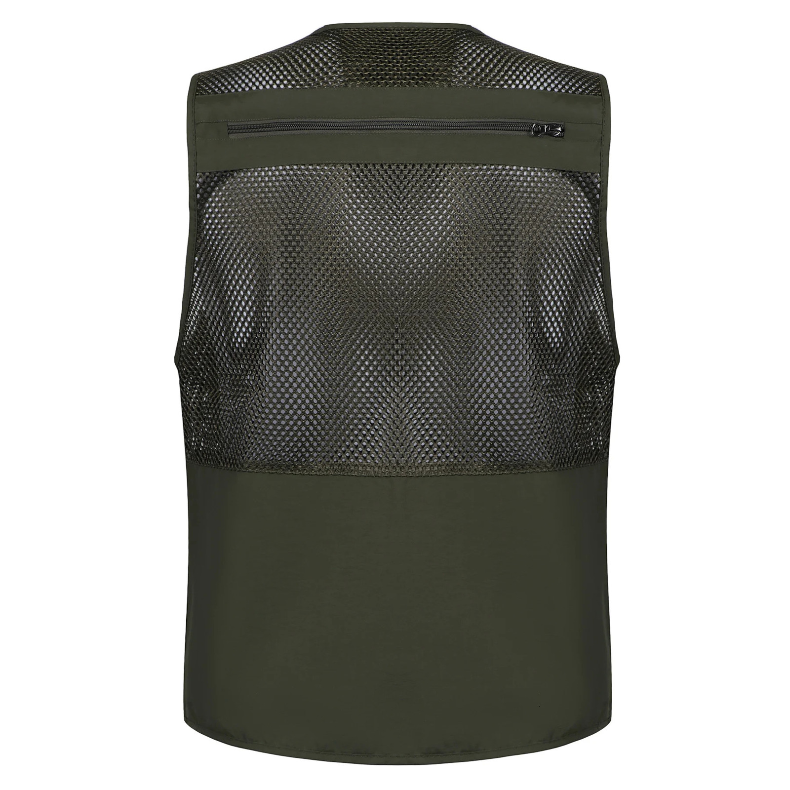 Mens Vest Tactical Webbed Gear Coat Summer Pographer Waistcoat Tool Many Pocket Mesh Work Sleeveless Jacket Male 250710