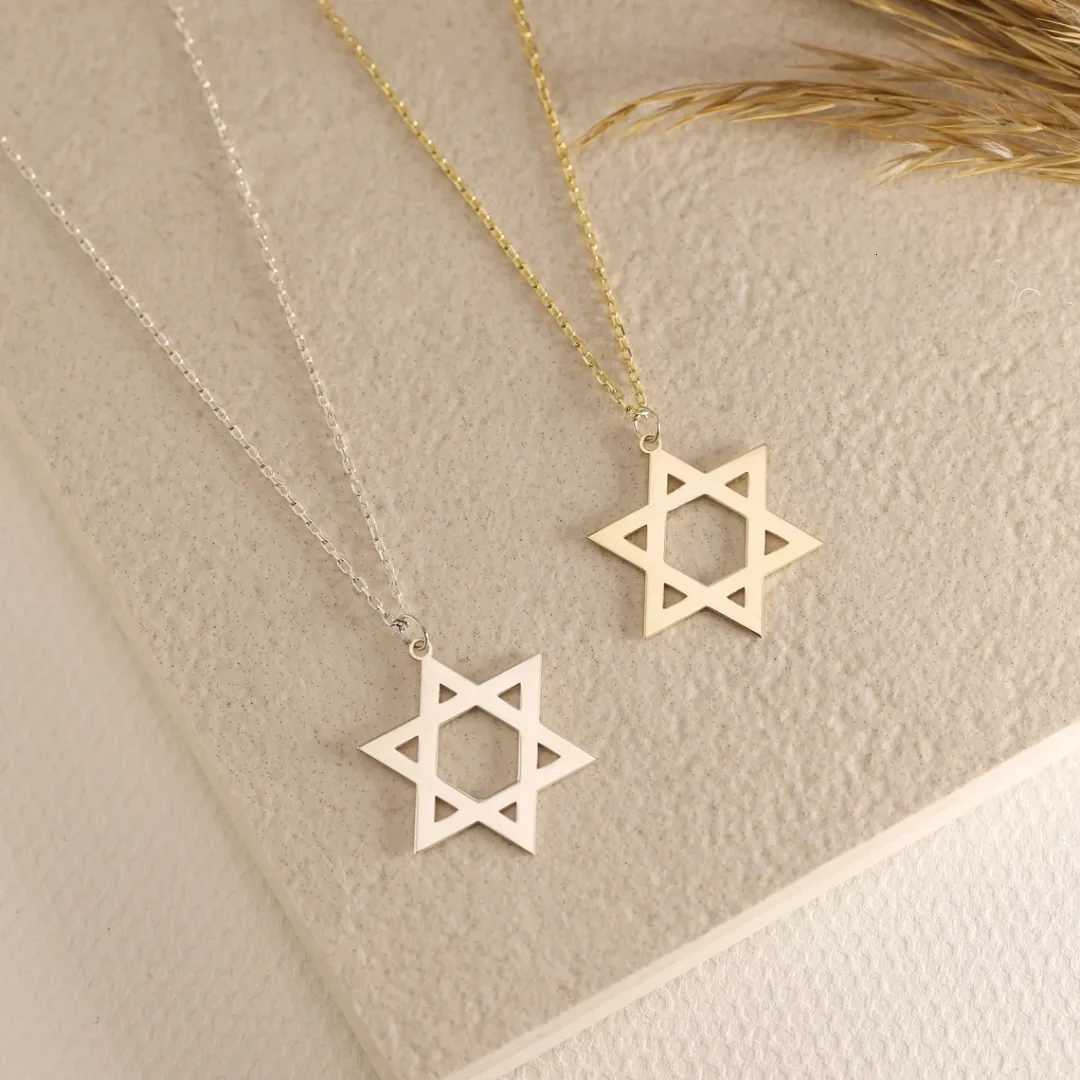Steel Star Of David Pendants Necklaces For Wen Je Hexag Amut Necklace Stainss Steel Talisman Jewelry W250712