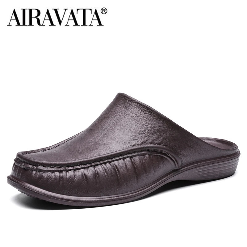 Men EVA Slippers Slip on Flats Shoes Fashion Beach Sandals Home Shoes Size 40-47 250707