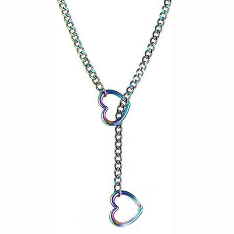 Luxury Jewelry Designer Jewelry Amazon Personalized Heart-shaped O-ring Slide Chain Necklace Trendy Long Necklace For Women Vintage Fashion Jewelry