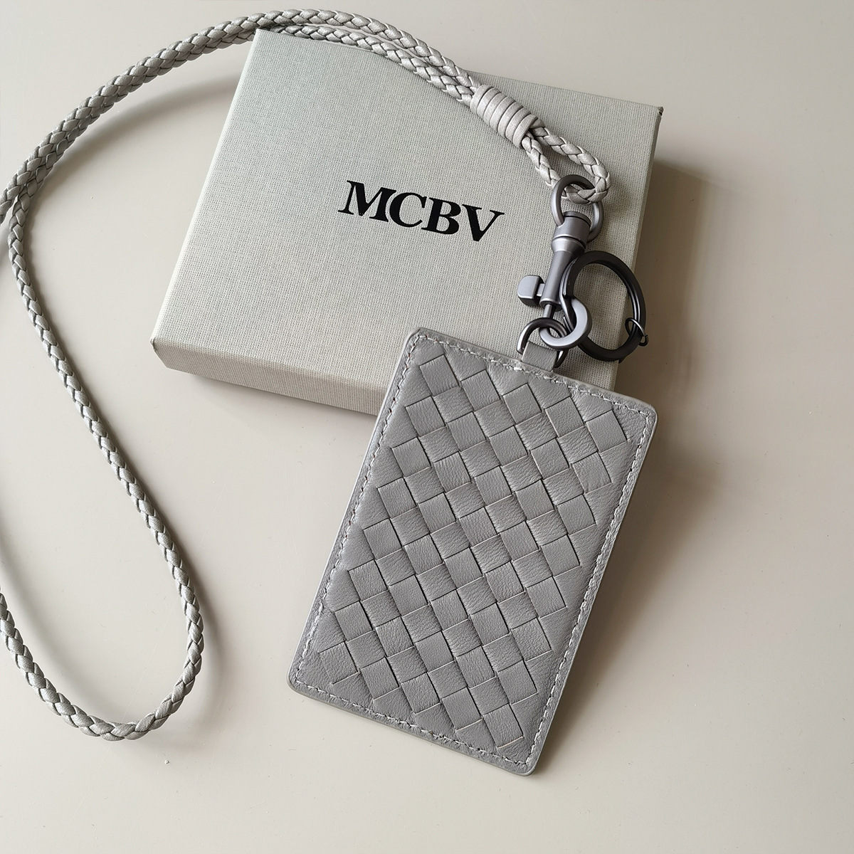 Luxury Brand Designer Card Holder Sheepskin Work Document Bag Genuine Leather Men Fashion ID Name Card Women's Employee Bags