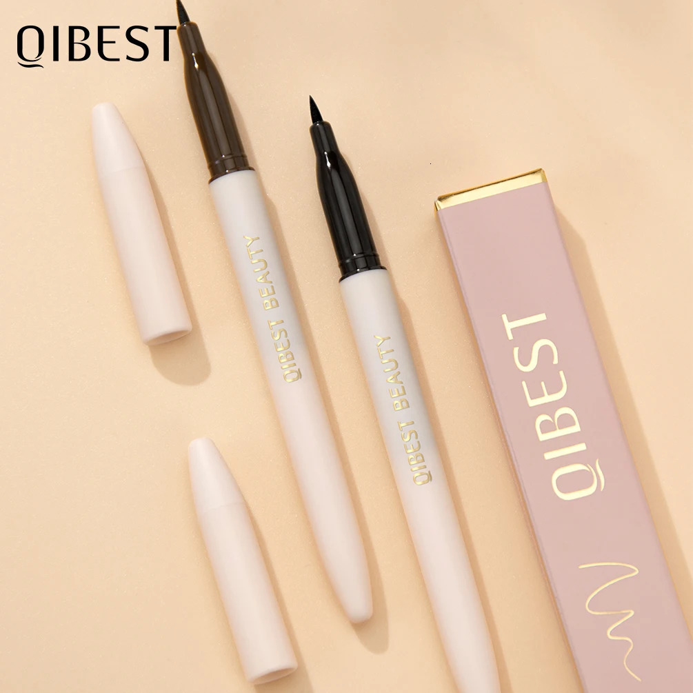 QI 1pc Waterproof Quick Dry Liquid Eyeliner Pen Ultra-fine Matte Finish Smudge-proof Beauty Eye Makeup Black/Brown Options 250704