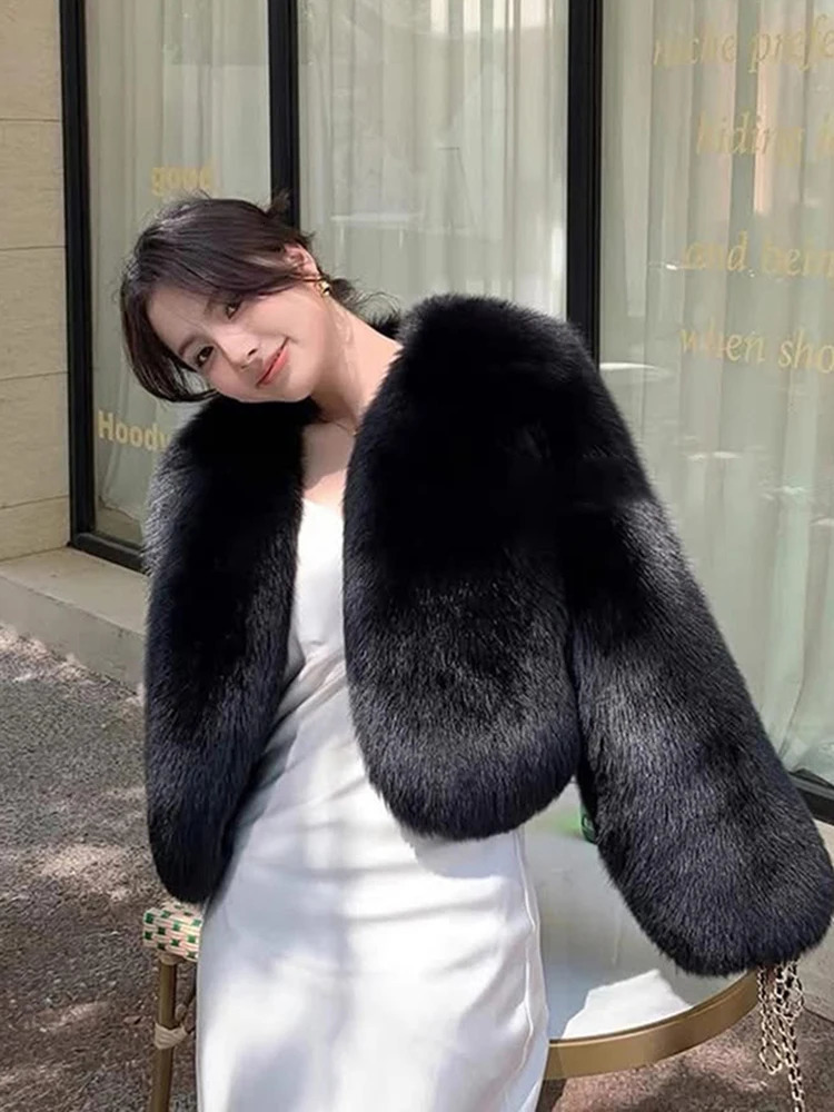 ZADORIN Winter Fur Coat Woman Furry Pink Faux Fur Jacket Woman Wedding Clothing Thick Warm Fur Faux Coats Short Outerwear 250708