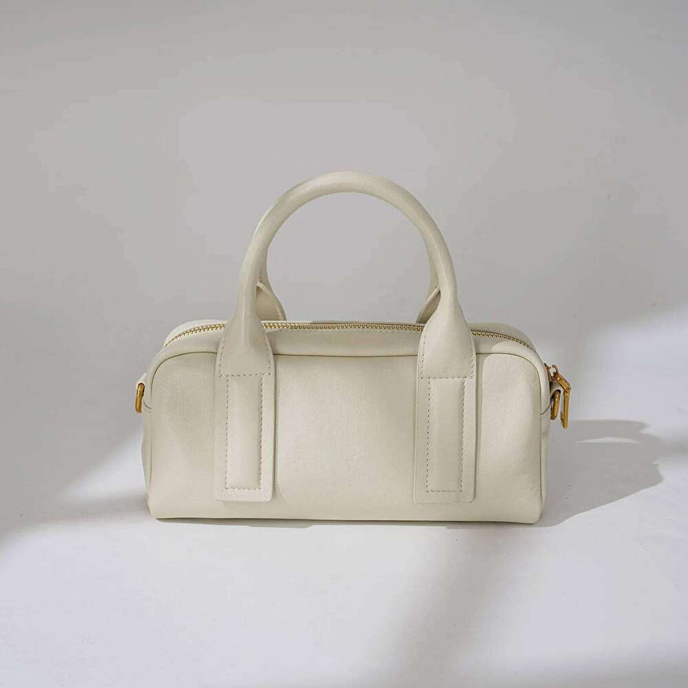 2025 New Genuine Leather Small Square Niche Top Layer Cowhide Commuter Shoulder Crossbody Bag High-End For Women's Handbag