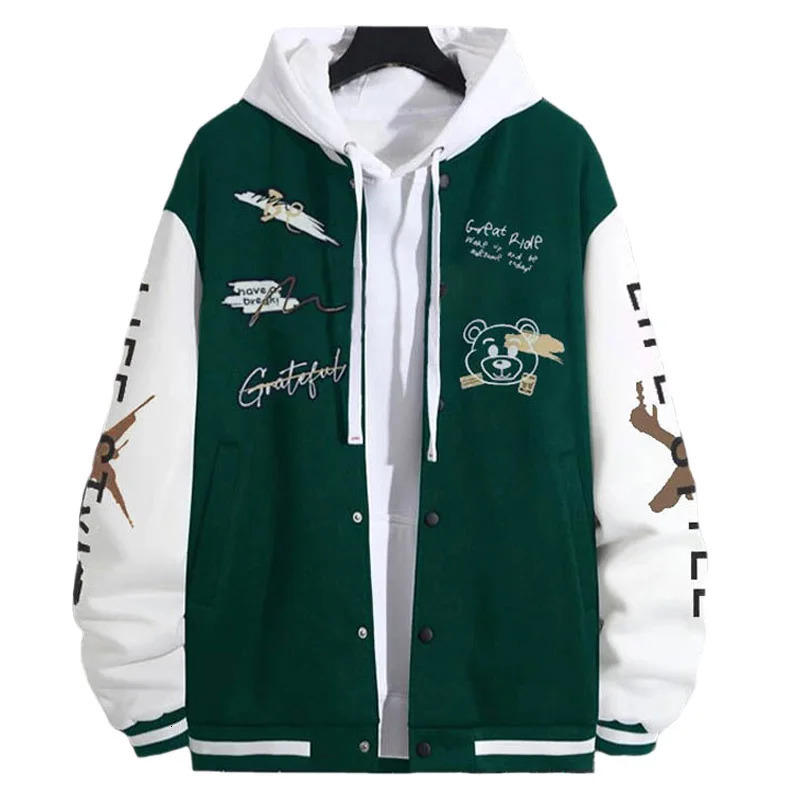 Mens Jackets Coats Spring Autumn Casual Long Sleeve Baseball Jacket Men Fashion Printed Oneck Golf Wear Windbreaker Coat 250707