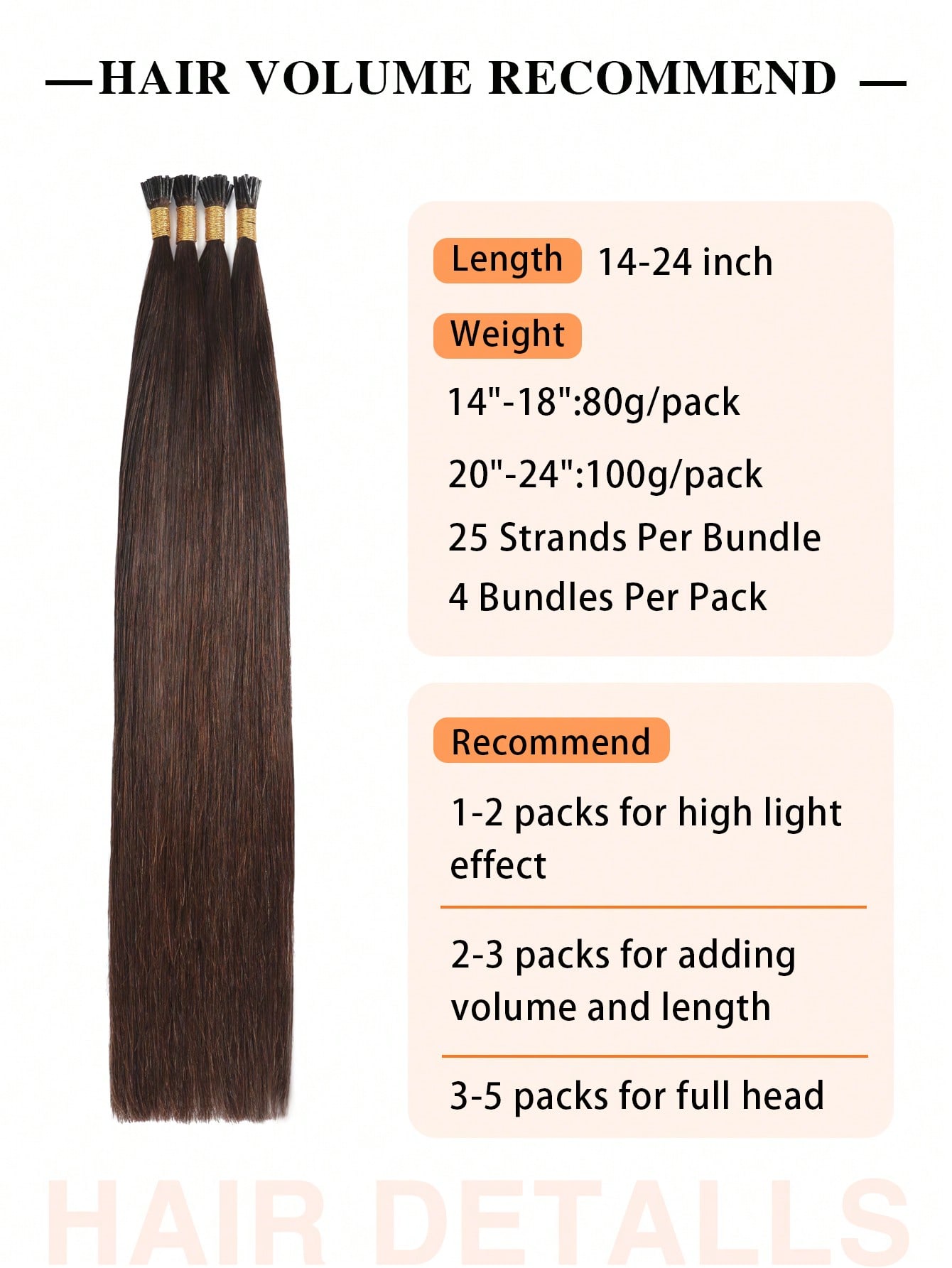 Vibeshift Tip Hair Extensions Real Human Hair 100PCS Pre Bonded Cold Fusion Hair Extensions For Women