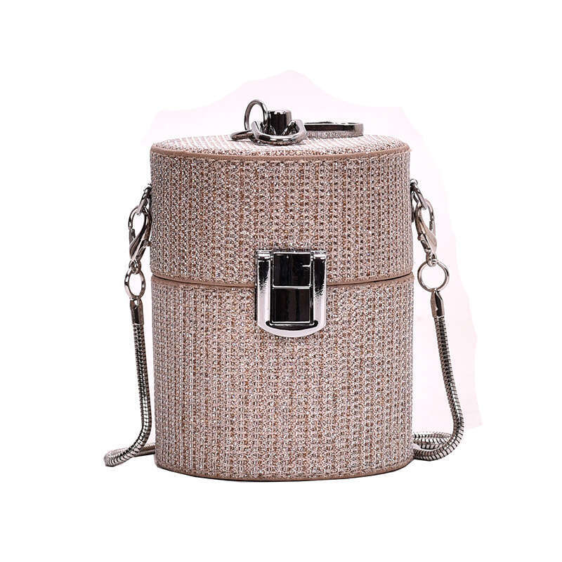 2025 New Women's Mini Lipstick Personality Bucket Cute Small Single Shoulder Crossbody Chain Bag