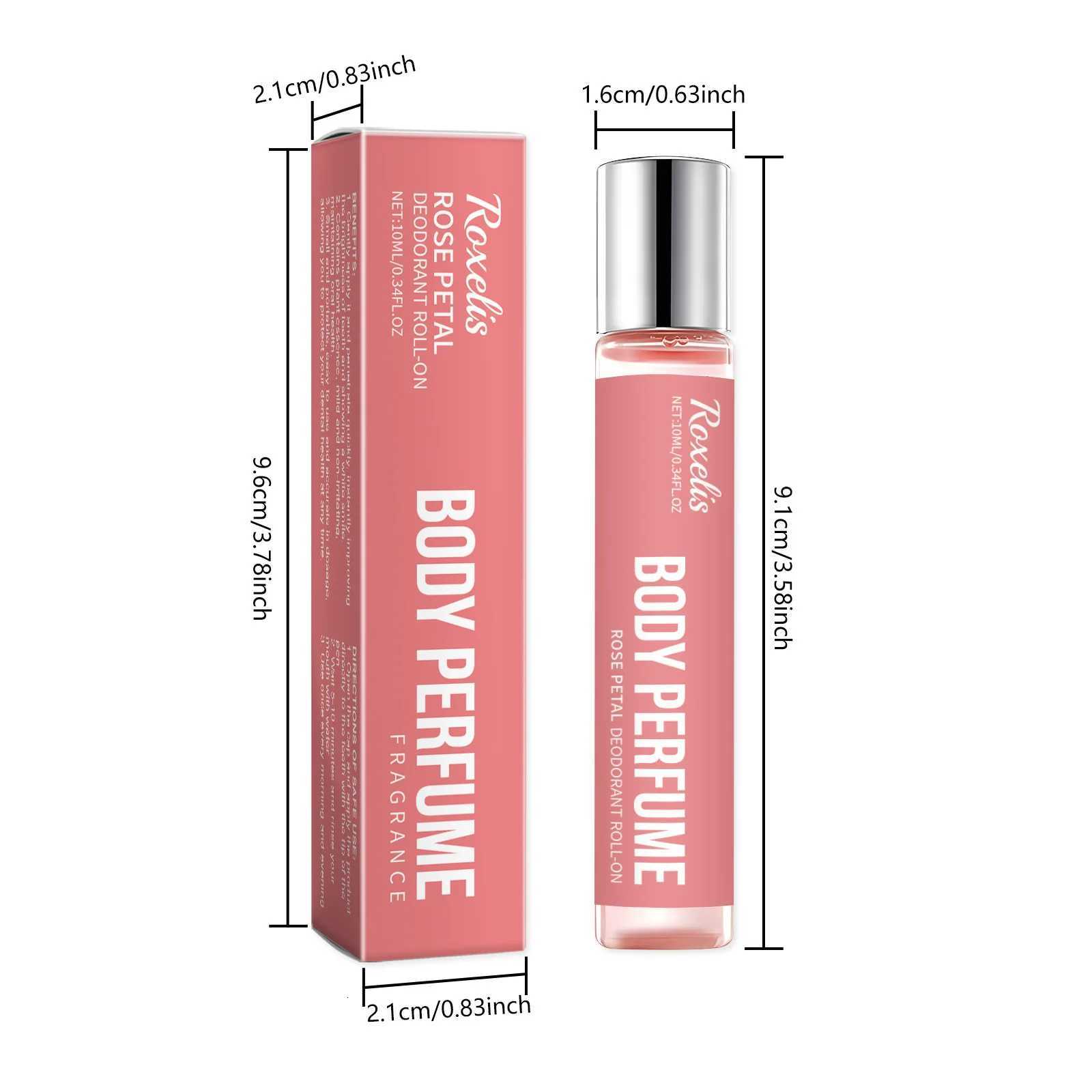 Roxelis 10ml Rose Body Perfume Roller Ball Fresh Elegant Flirting Seduction Scent Charming Pheromone Party Dating Rose Perfume W250712