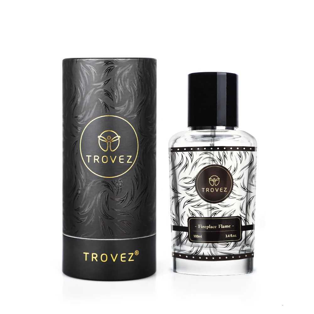 100ml TROVEZ Fireplace Flame Perfume Arabic Wood Tone Long-lasting Fragrance Unisex Perfume Body Spray Scent Gifts Aroma for Men and Women W250712