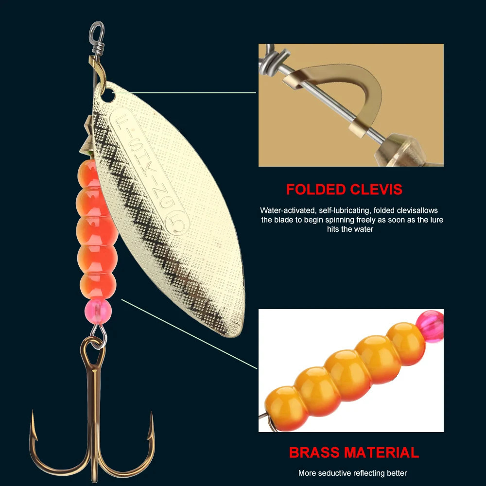 FISH KING Spinner Lure Bait 45g70g125g174g271g Spoon Lures pike Metal Fishing Bass Hard With Hooks 250708