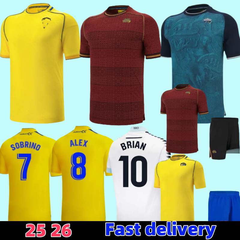 25 26 Cadiz soccer jersey Special 2025 2026 men kids kit home away LOZANO LUCAS MABIL FALI R. ALCARAZ ALARCON A. NEGREDO I.ALEJO football shirts