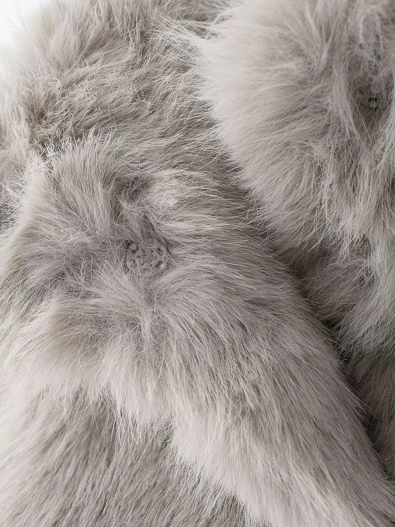 European and American style winter fashion all-match lapel faux fur jacket 250708