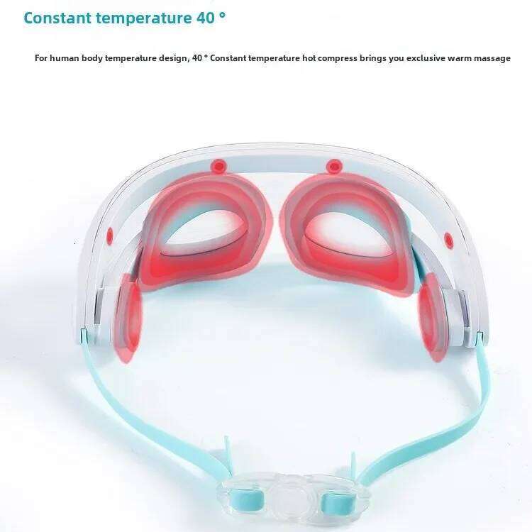 Massager Hot Compress Vibration Relax Eyes Massage Relieve Eye Glasses Fatigue Pouch Anti Wrinkle Care