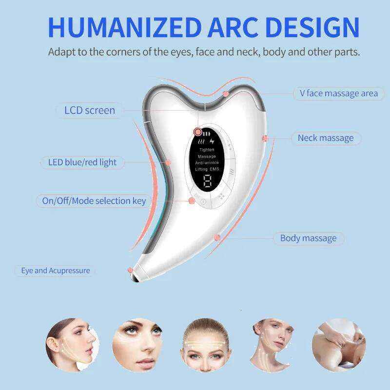 Electric Facial Lifting Scraping Body Guasha Massager Beauty Equipment