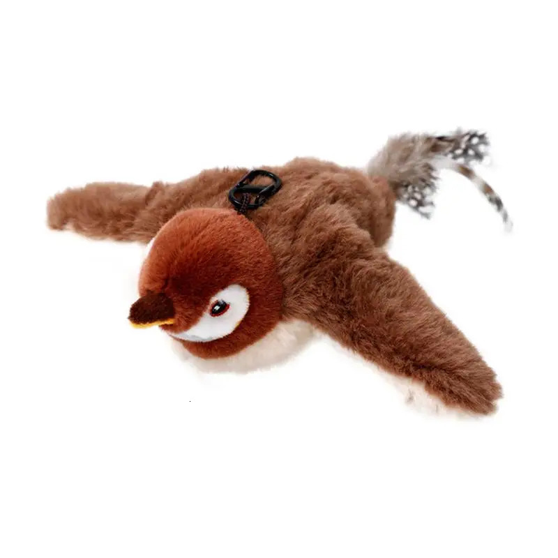 Flying Bird Cat Toy Rechargeable Automatic Flapping Wings Sparrow Catnip Toy Interactive Bird Cat Toy For Cats And Pets 250708