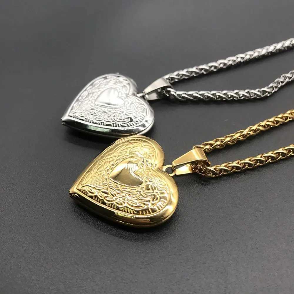 Love Secret Mage Locket Necklace Pendant DIY Photo Picture Locket Vintage Gift For Lovers Couple Custom Mage W250712