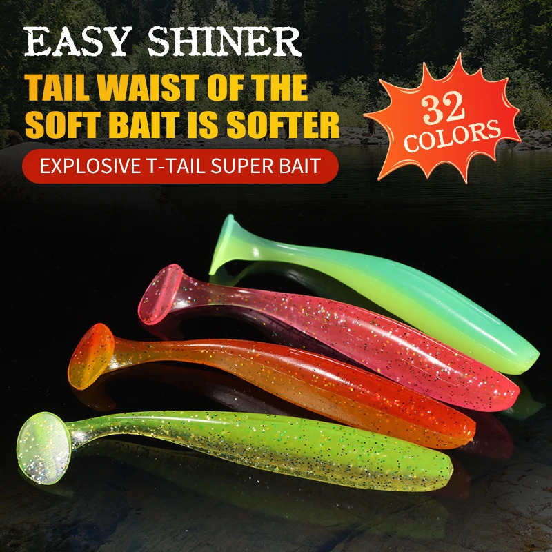 Supercontinent shiner 50mm 75mm 100mm Fishing Lures soft Artificial Bait easy for hooking up big pike 250708