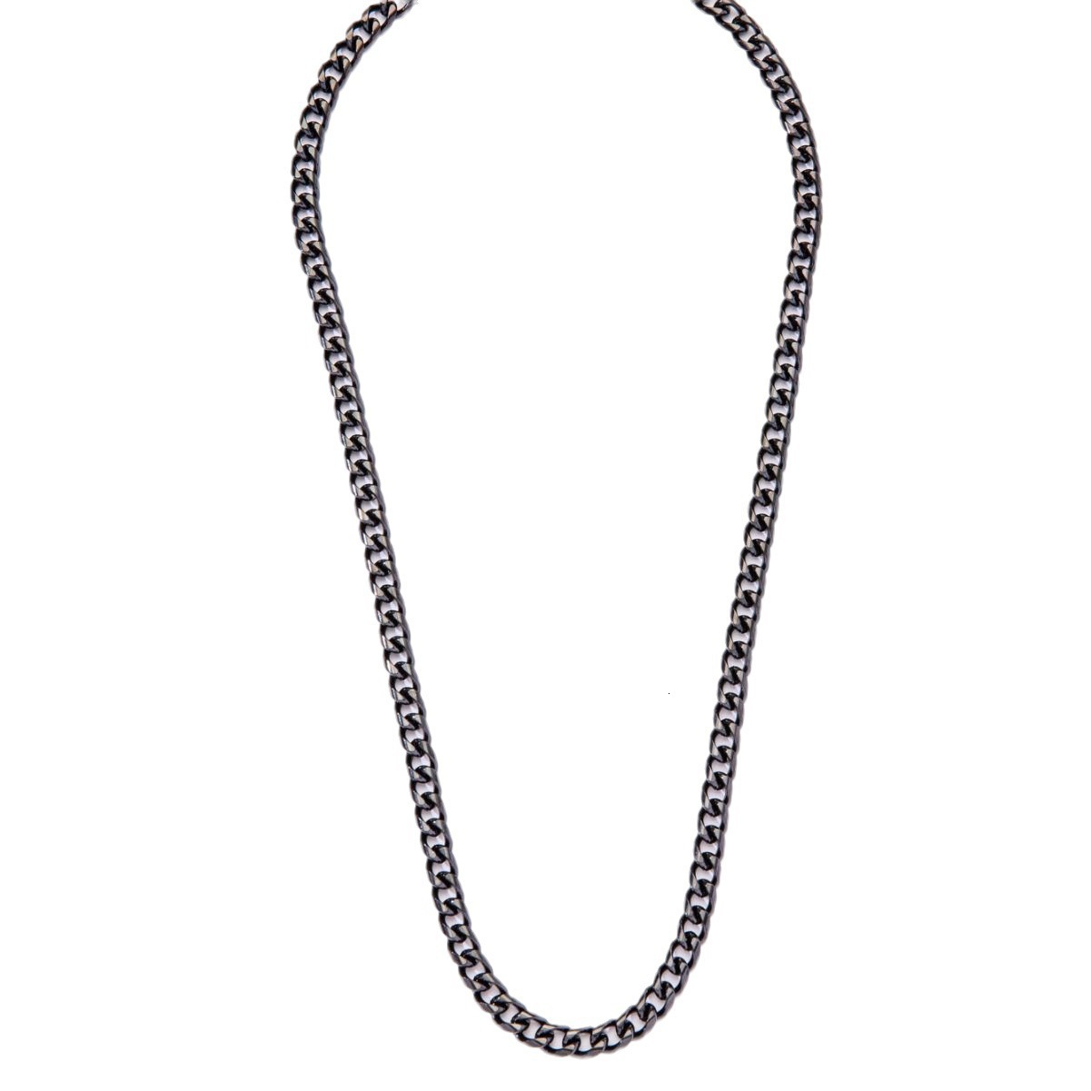Luxury Jewelry Designer Jewelry Titanium Steel Necklace Amazon Hot Selling European And American Hip Hop Trendy Chain Men's Black Collarbone Chai