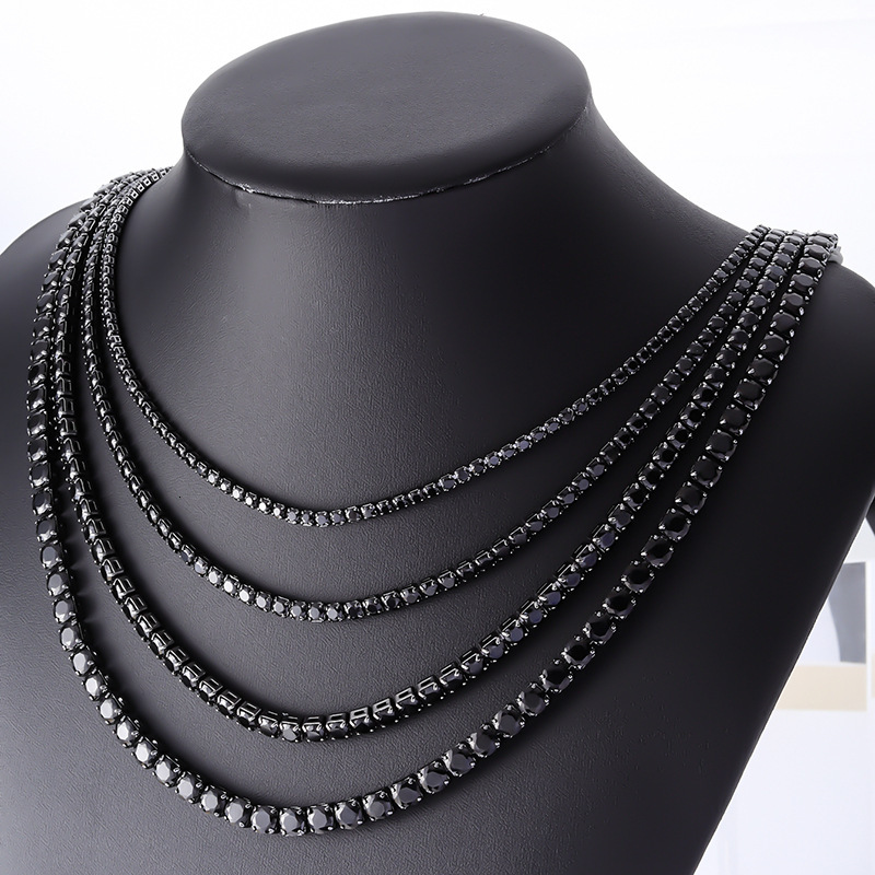 Luxury Jewelry Designer Jewelry Kashi Chain European And American Hip-hop Necklace For Women, Personalized Full Zircon Fashion Trend Copper Inlaid Zir