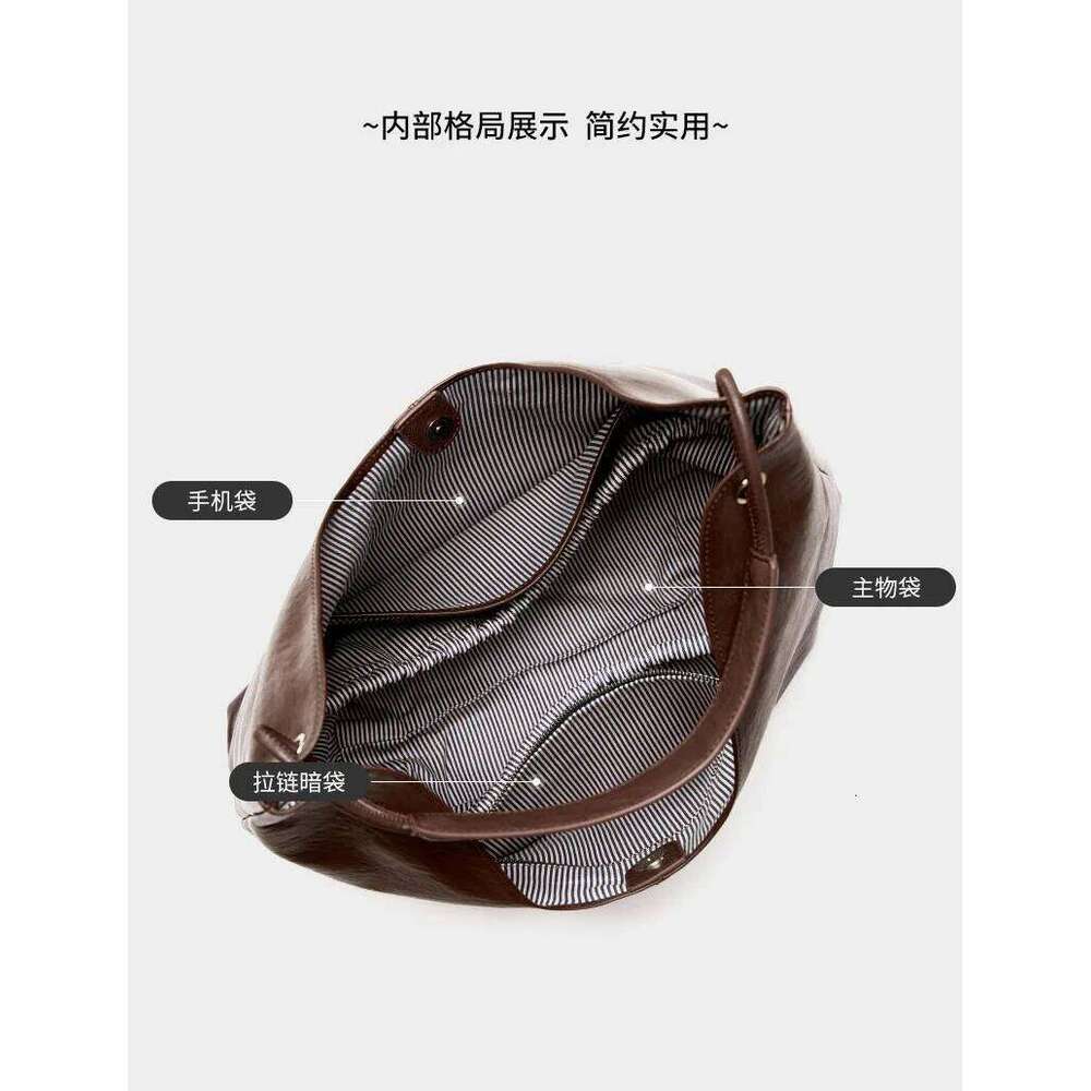 2025 New Style Quality Cow Leather Women's Handbag, Large-Capacity Tote For Lady, Versatile Underarm Shoulder Commuter Bag