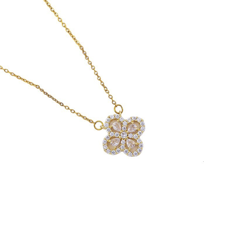 Luxury Jewelry Designer Jewelry Necklace Niche Design Simple Fashion Pendant Unisex High-end Light Luxury Temperament Collarbone Chain Titanium Steel 