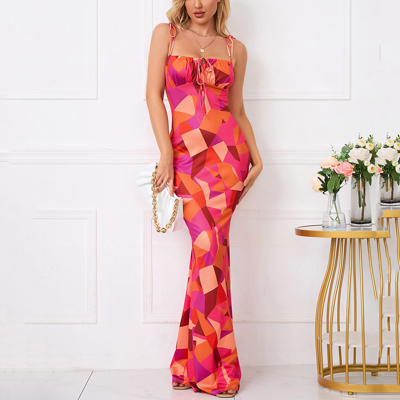 2025 Summer New Women's Skirt New Popular Long sleeved Tie free Bareback Slimming Casual Sexy Dress New Luxury Designer Women's Skirt
