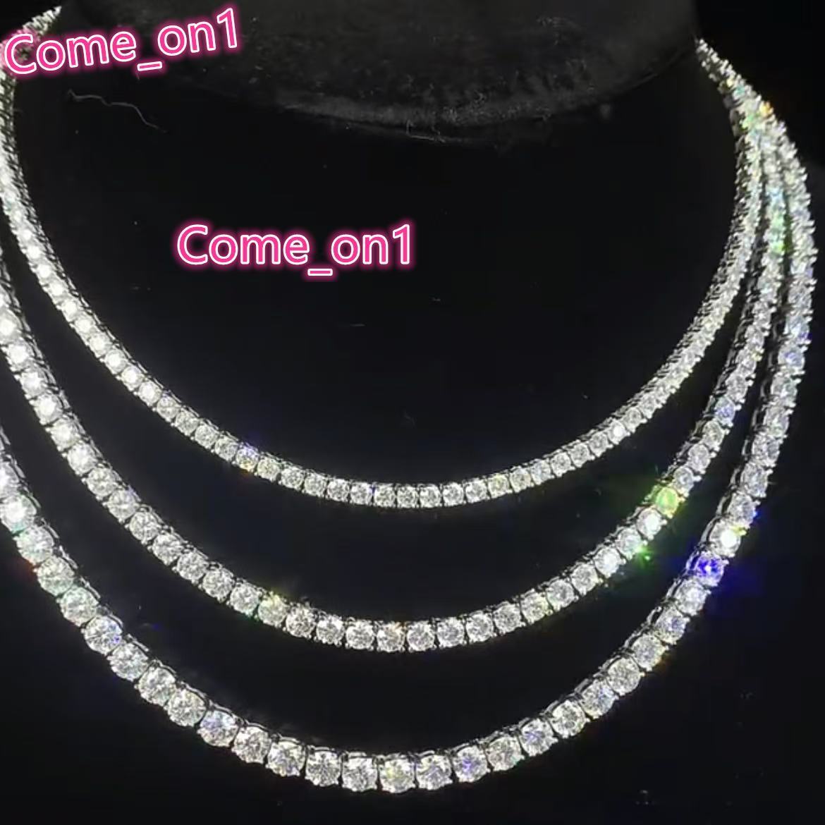18K Rose Gold IGI Lab Diamond Tennis Necklace GIA Certified Mens Diamond Chain for Weddings Gifts Parties Classic Style