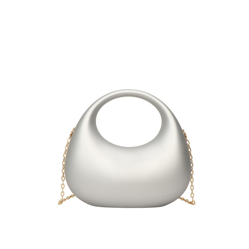 Luxury Brand Designer Bag Cross-Border Acrylic Bag 2025 New Fashion European And American Clutch Bag Personality Crescent Socialite Chain Crossbody Ev