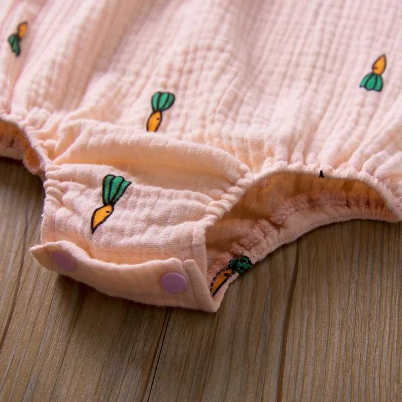 Summer Newborn Infant Baby Girls Romper Muslin Cotton Linen Infant Romper Playsuit Jumpsuit Fashion Baby Clothing Z250712