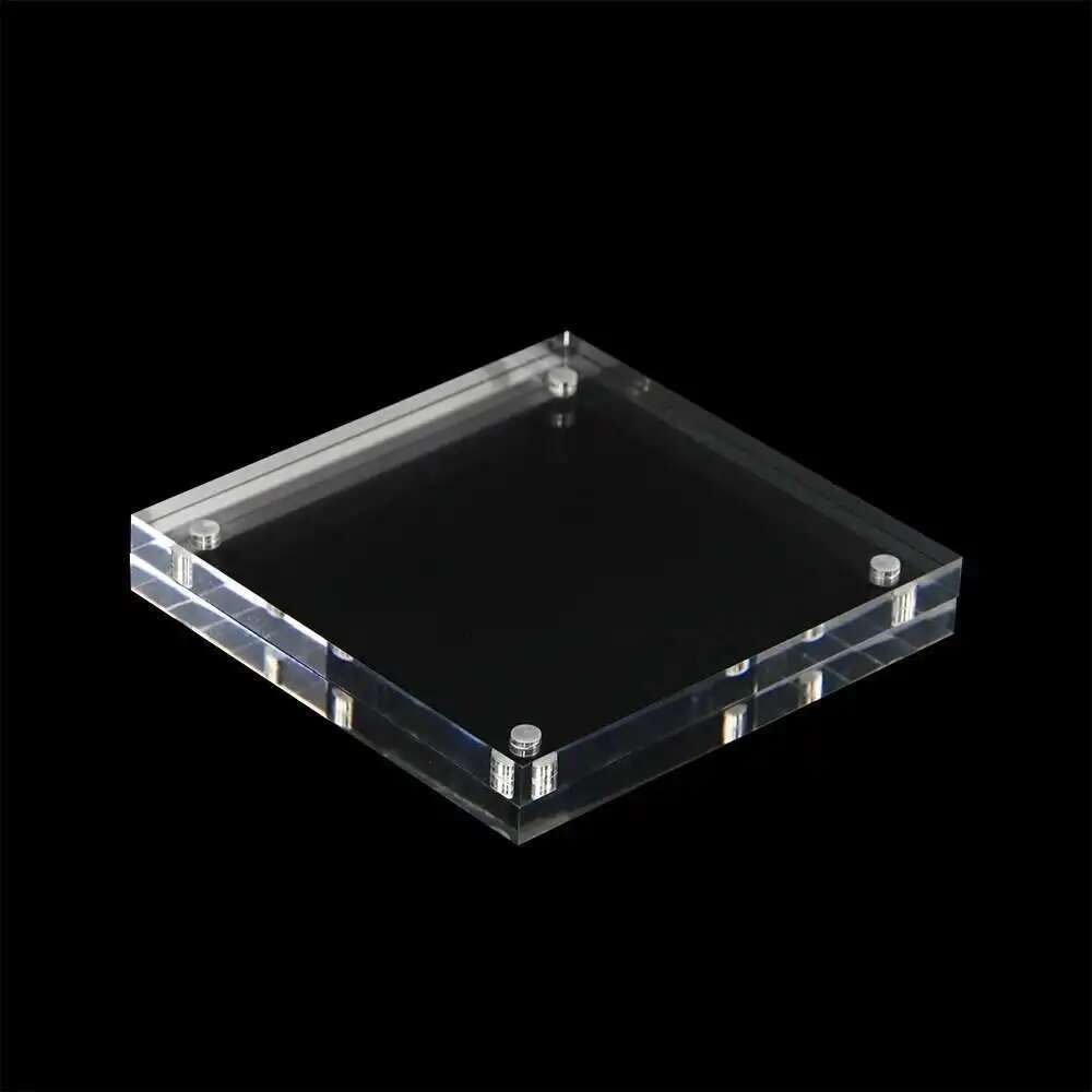 1pcs Transparent Square Photo Blank Acrylic Block Frame ,120x120mm,135x135mm,150x150mm,Acrylic Picture Holder H260306