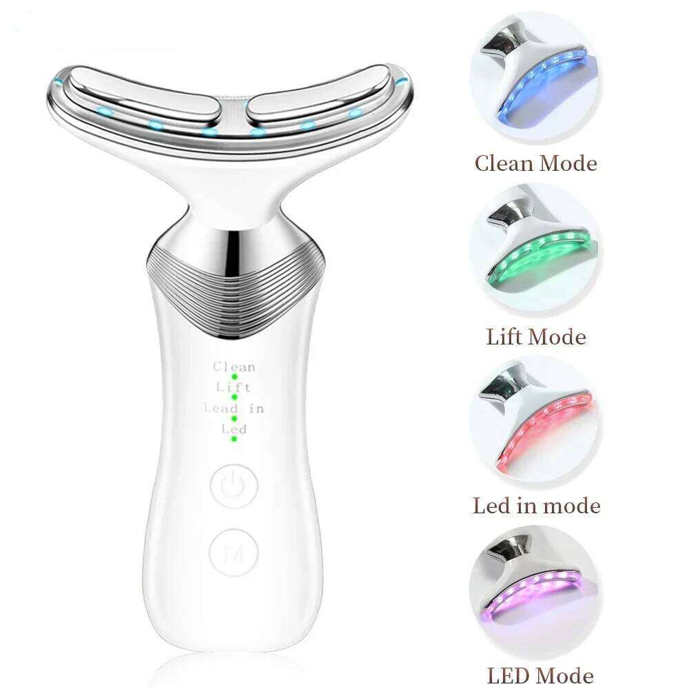 EMS Neck Face Beauty Device Facial Hine Skin Tighten Reduce Double Chin Anti Wrinkle Remove Lifting Skincare Massager