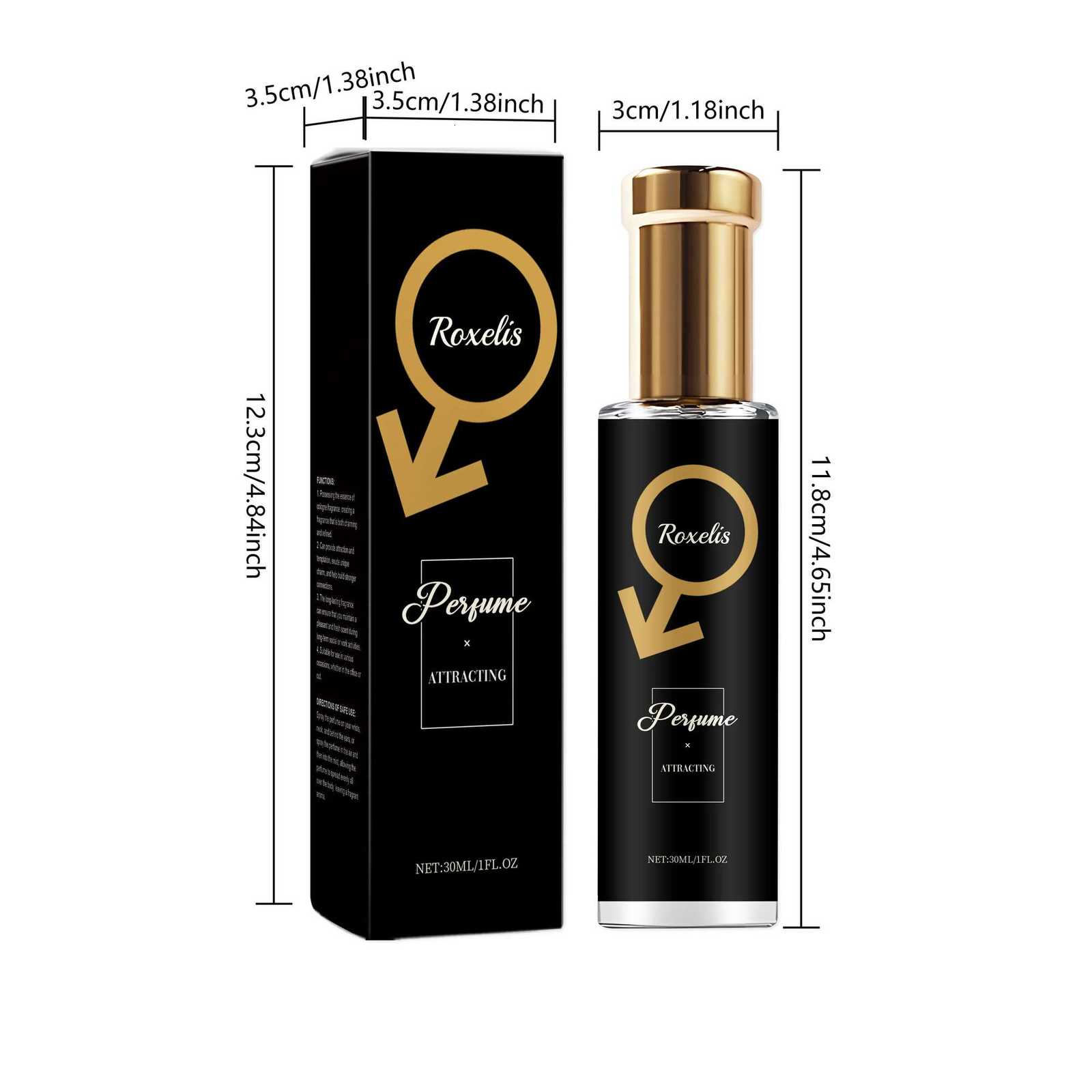 Roxelis 30ml Men Pheromone Perfume Cedar Fragrance Glamour Gentlemen Lasting Dating Romantic Scent Fresh Body Flirting Perfume W250712