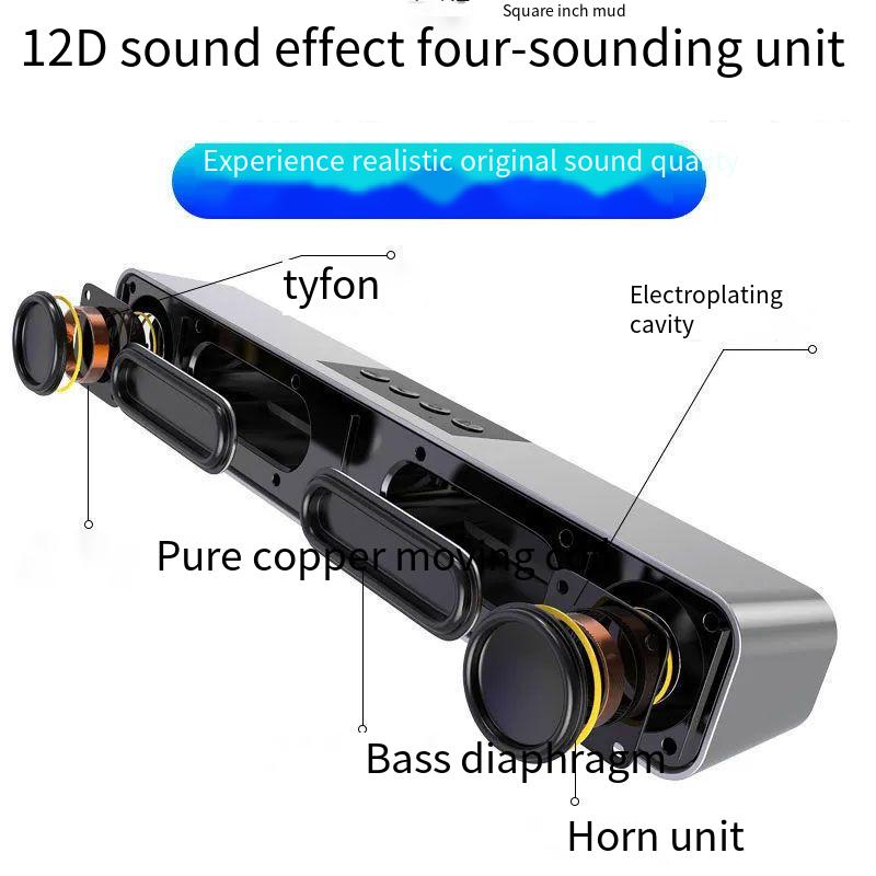 Designer brand new AI smart wireless Bluetooth dual speaker mobile phone computer home card subwoofer
